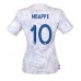 Tanie Strój piłkarski Francja Kylian Mbappe #10 Koszulka Wyjazdowej dla damskie MŚ 2022 Krótkie Rękawy